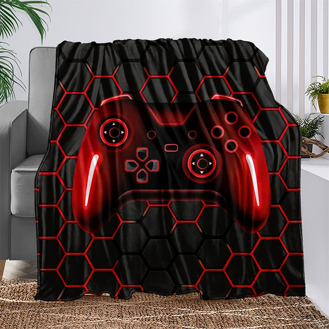 Gaming Microfiber Throw Blanket Ultra Soft Gaming Fleece Blanket for Bed, Sofa & Travel