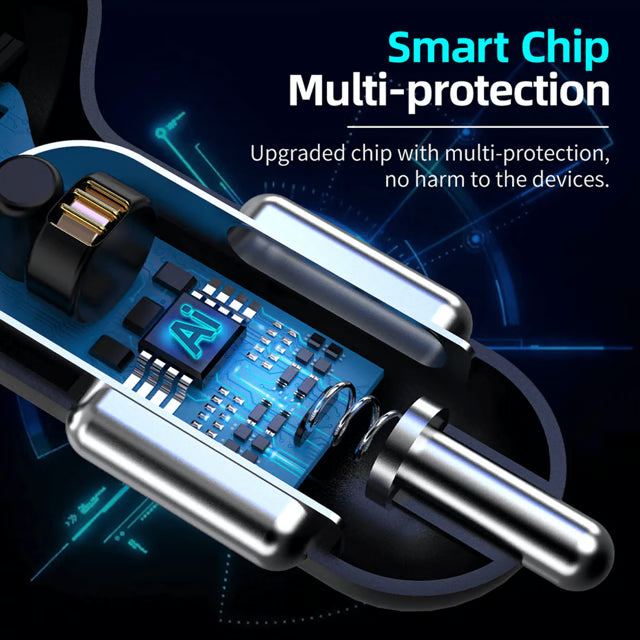 4 Port USB Car Charger Adapter