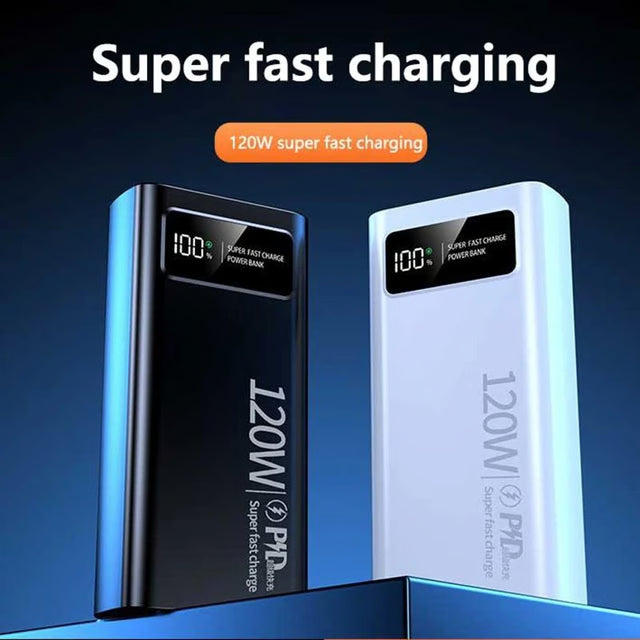 PowerMax 50000mAh Fast Charging Power Bank with 120W Output