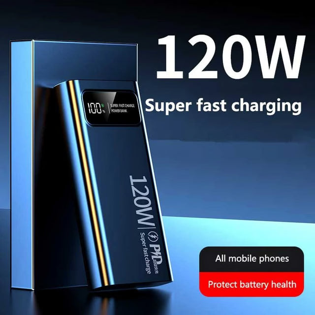 PowerMax 50000mAh Fast Charging Power Bank with 120W Output